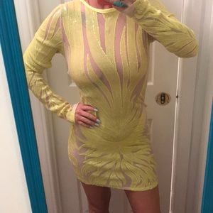 Neon Sparkle Club Dress